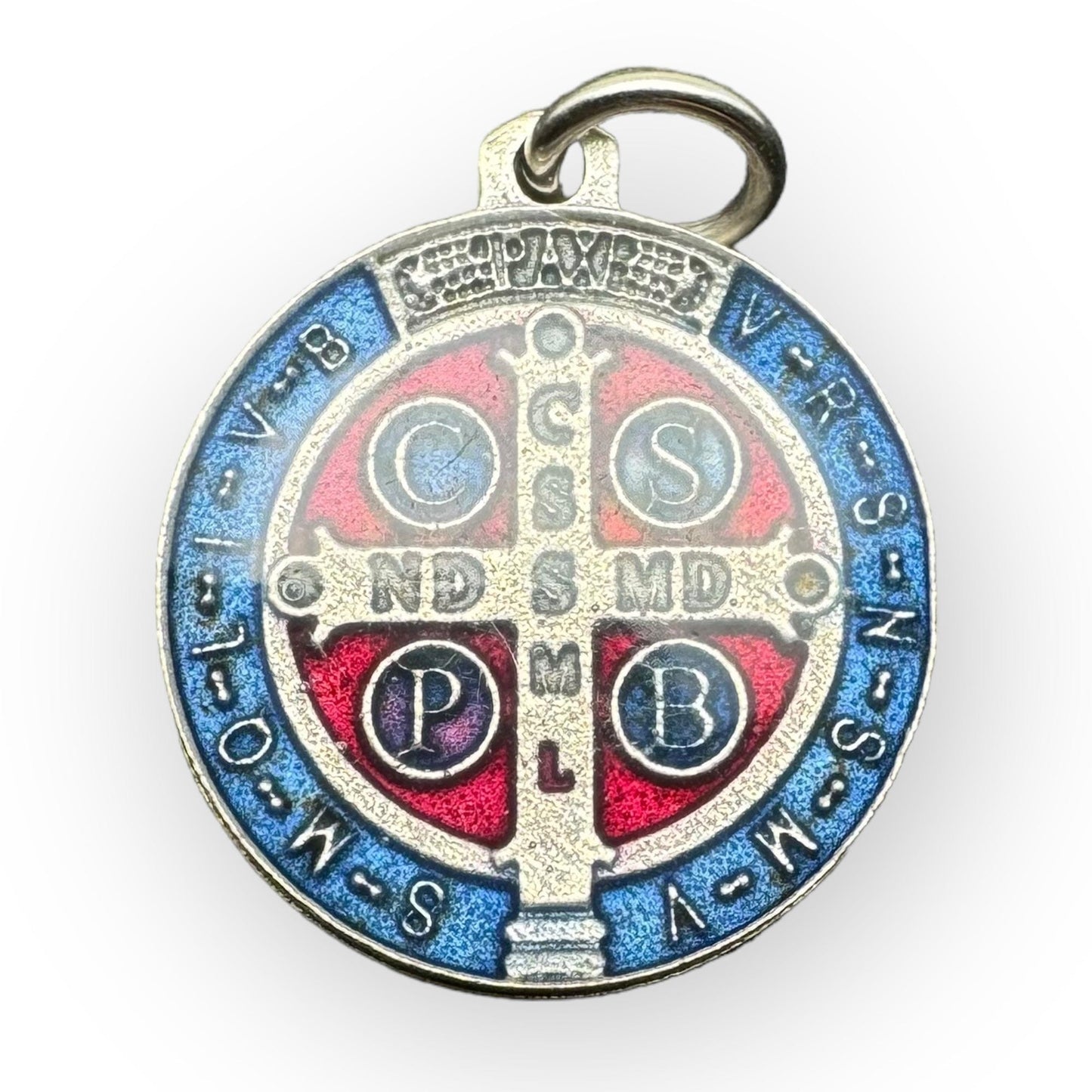 St. Benedict Enamel 3/4" - Medal Catholic Exorcism - Blessed By Pope | Catholically