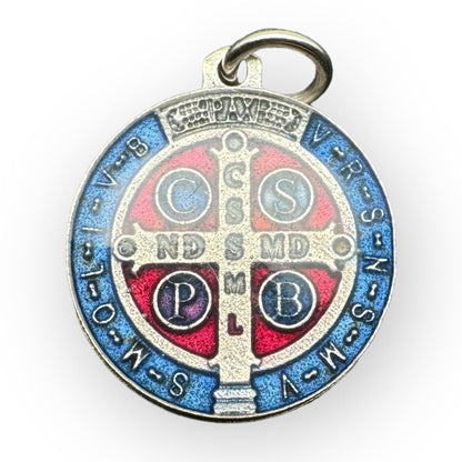 St. Benedict Enamel 3/4" - Medal Catholic Exorcism - Blessed By Pope | Catholically