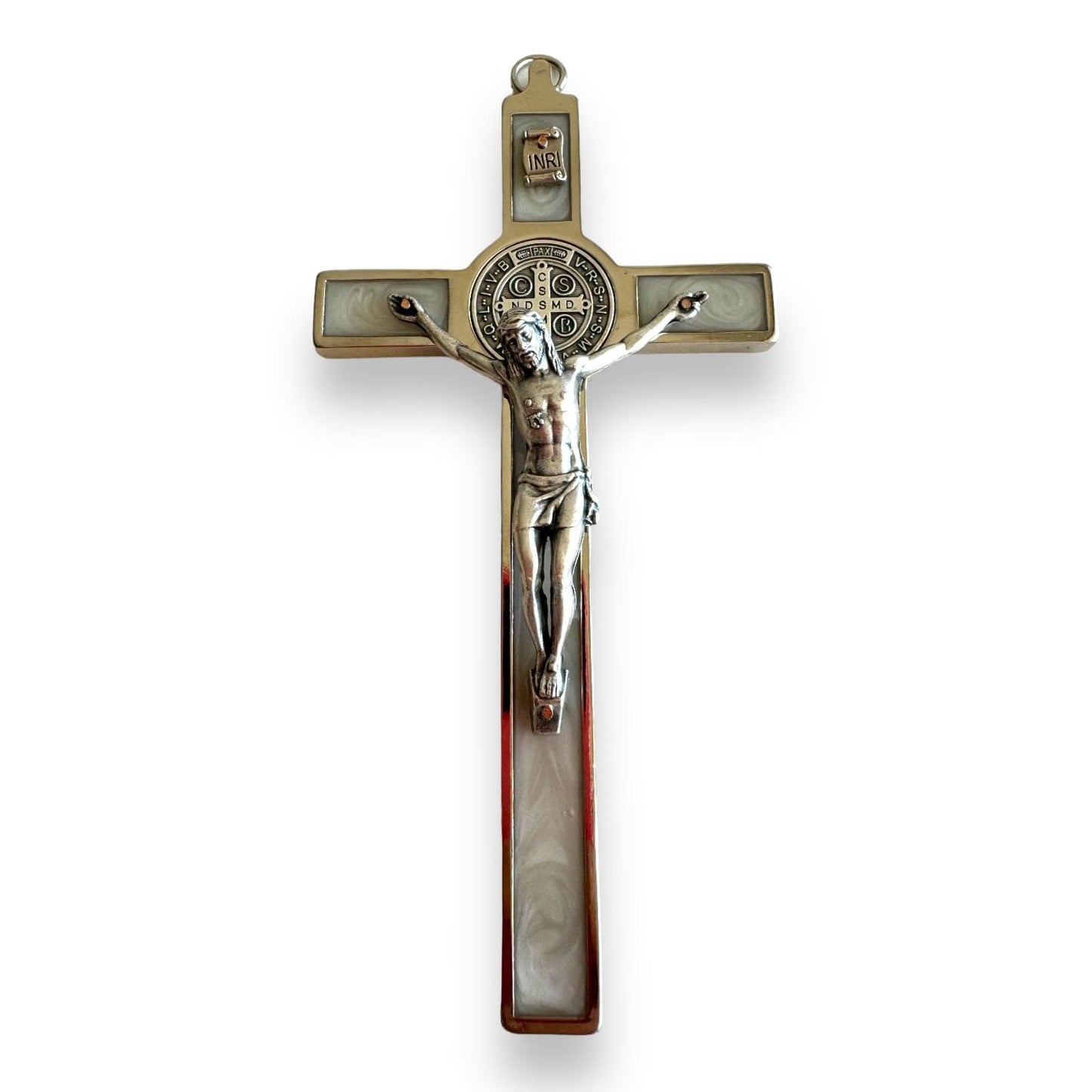 St. Benedict High Quality 6" Glow in the dark Crucifix - Exorcism | Catholically