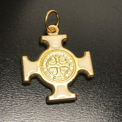 St. Benedict  Medal - Cross Blessed by Pope - Pendant - San Benito Hq | Catholically
