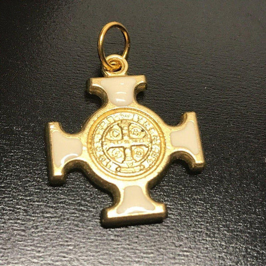 St. Benedict  Medal - Cross Blessed by Pope - Pendant - San Benito Hq | Catholically