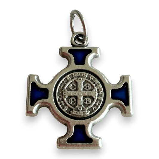 St. Benedict  Medal - Cross Blessed by Pope - Pendant - San Benito HQ | Catholically