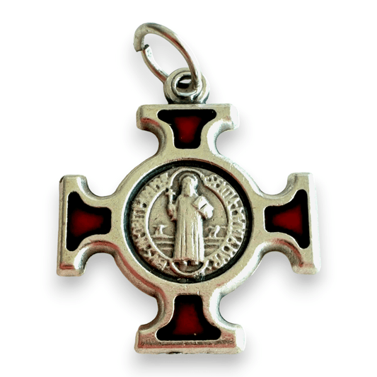 St. Benedict  Medal - Cross Blessed by Pope - Pendant - San Benito Hq | Catholically