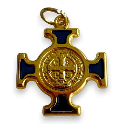 St. Benedict  Medal - Cross Blessed by Pope - Pendant - San Benito Hq | Catholically