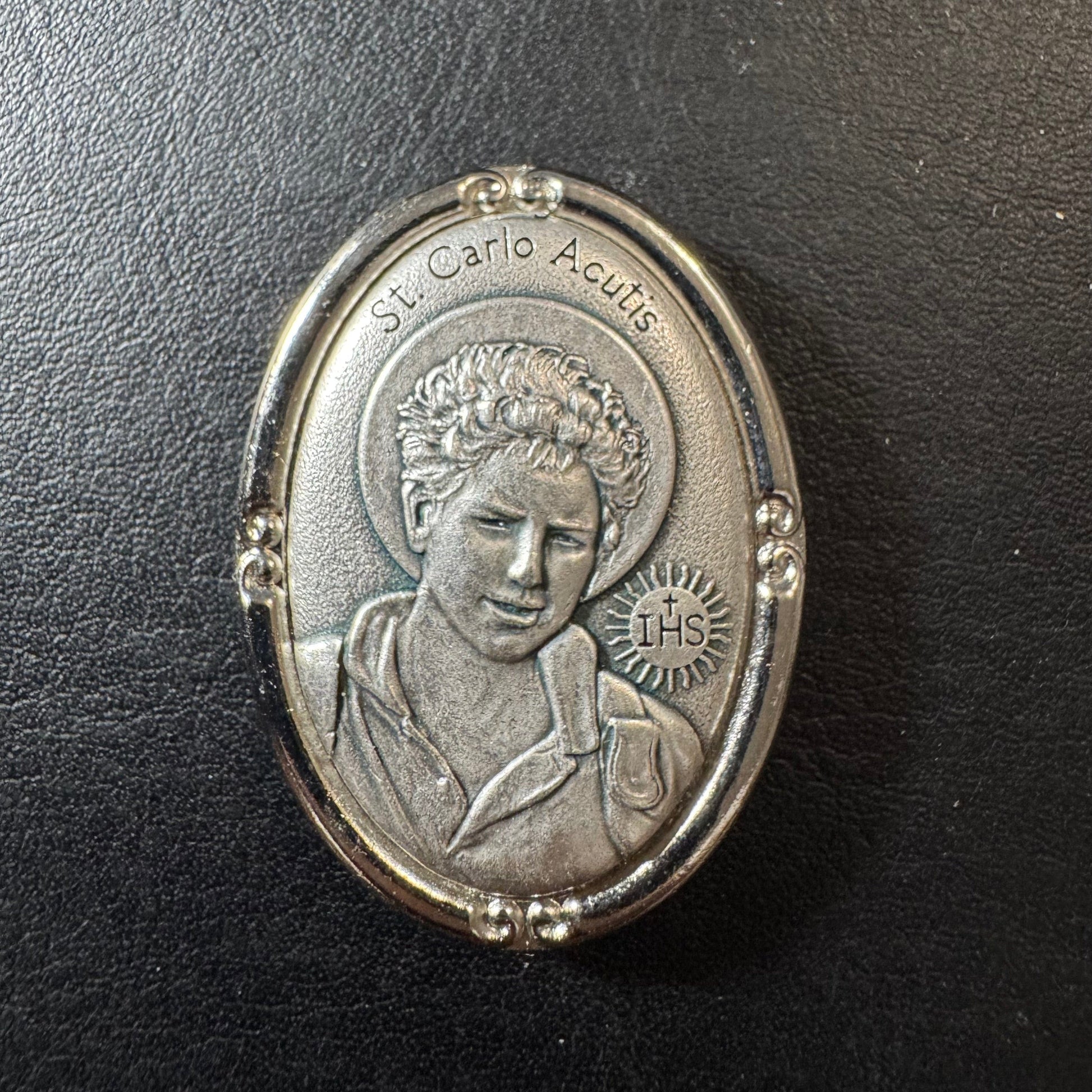 St. Carlo Acutis - Car Magnet - Medallion - Blessed By Pope | Catholically
