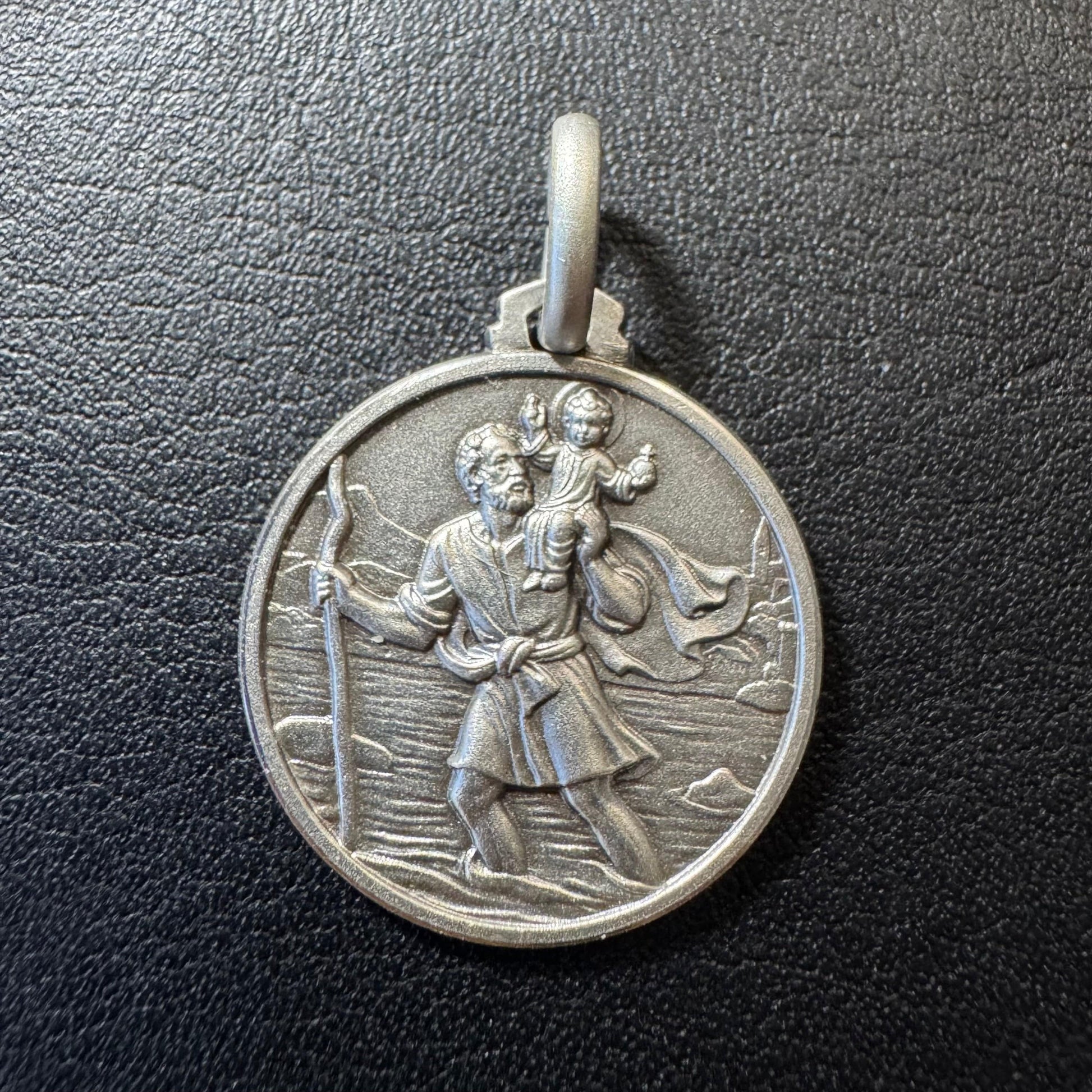 St. Christopher 925 Silver Medal Blessed By Pope - Patron Saint Of Travelers | Catholically