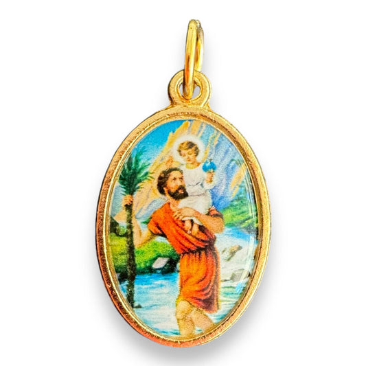St. Christopher Medal - Patron Saint of Travelers - Pendant | Catholically