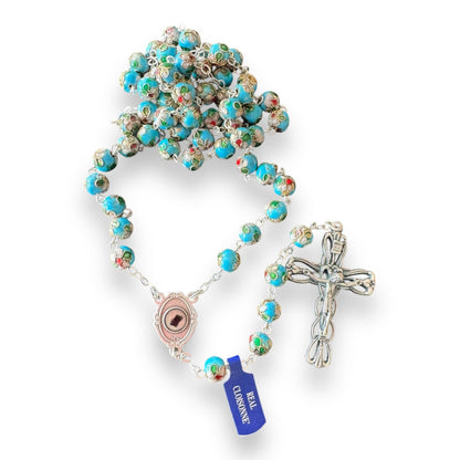 St Father Pio Blessed Rosary with encased Relic of Padre Pio | Catholically
