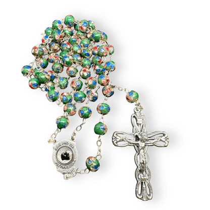 St Father Pio Rosary Blessed By Pope with 2nd Class Relic | Catholically