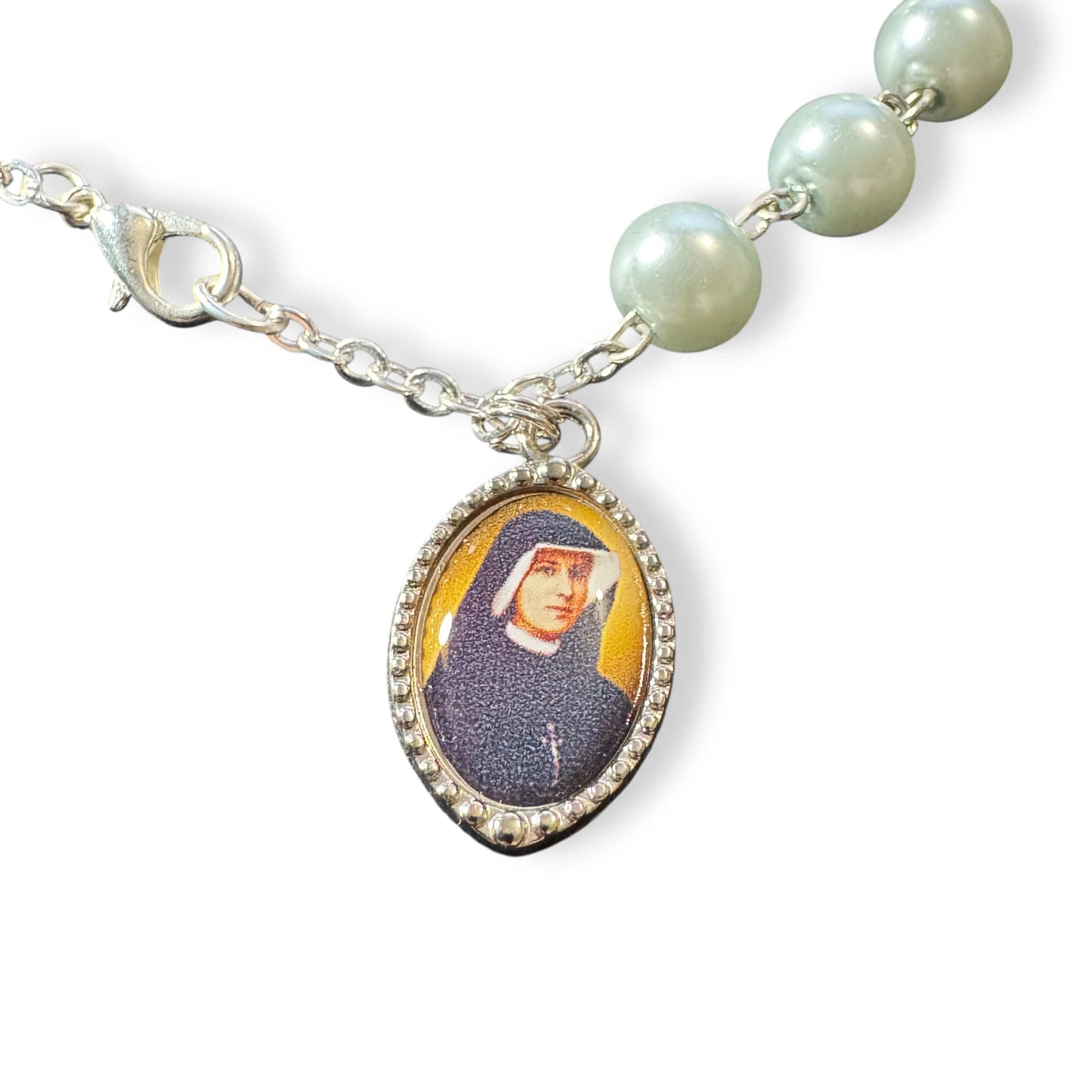 St. Faustina Kowalska Relic Bracelet - Blessed by Pope Leo XIV | Catholically