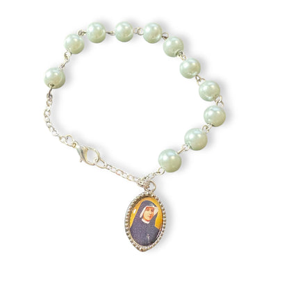 St. Faustina Kowalska Relic Bracelet - Blessed by Pope Leo XIV | Catholically
