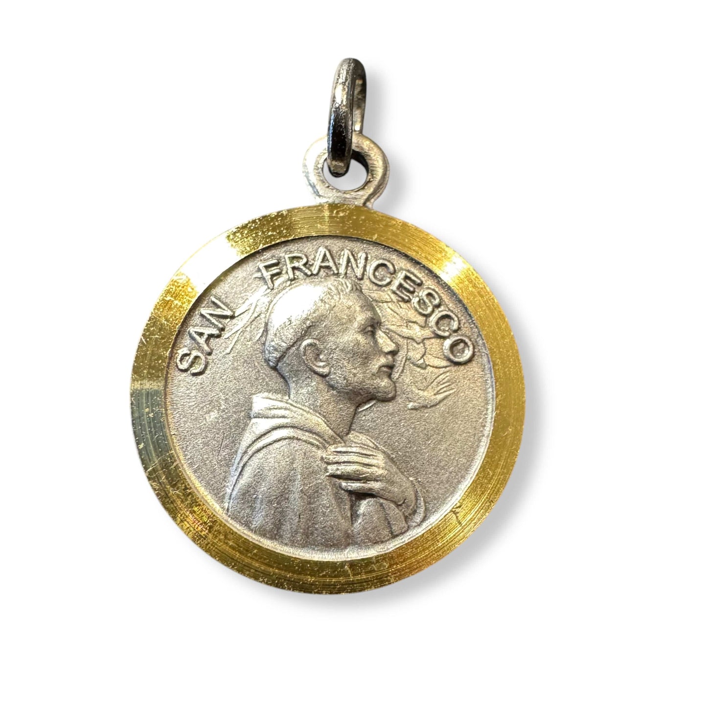 St. Francis Assisi Relic Medal- 925 Silver -  Franciscan Pendant | Catholically