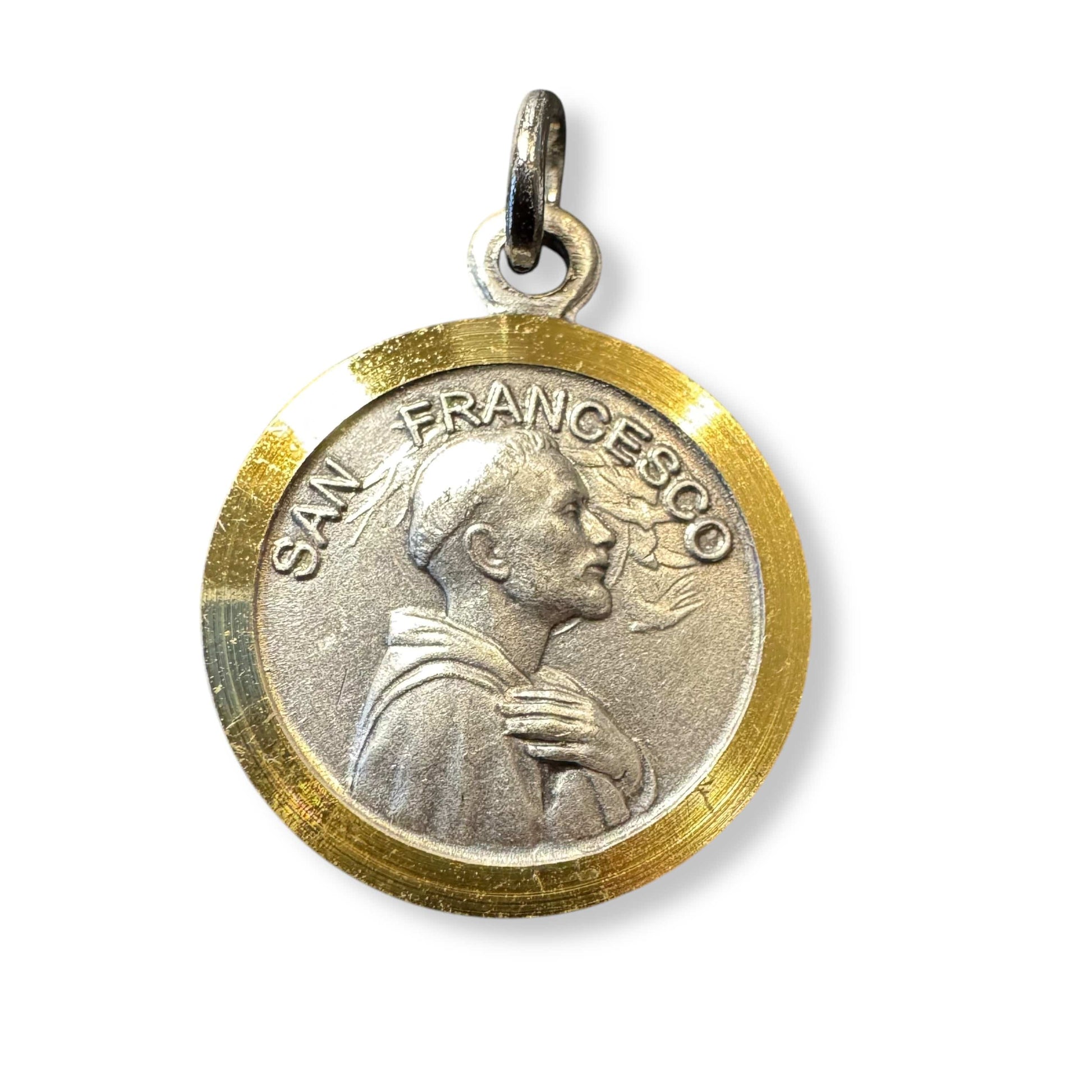 St. Francis Assisi Relic Medal- 925 Silver -  Franciscan Pendant | Catholically
