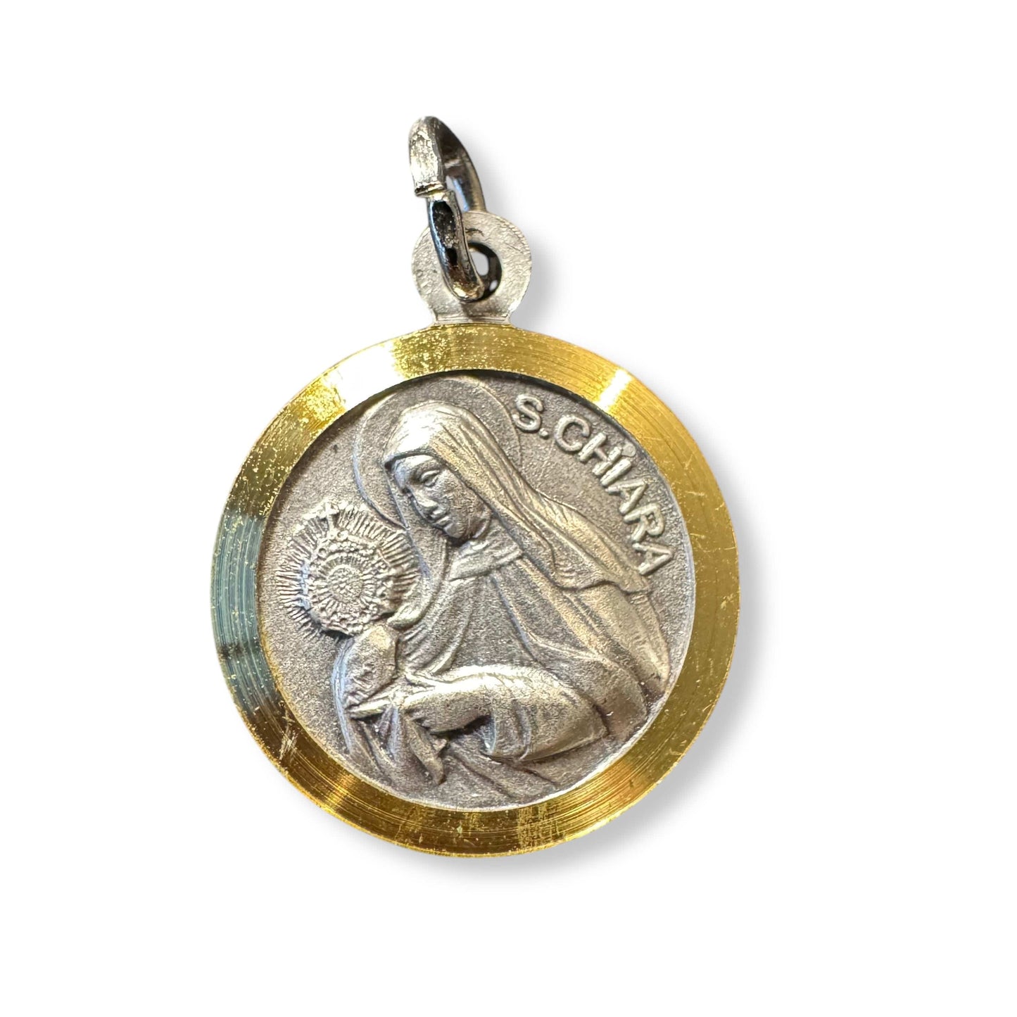 St. Francis Assisi Relic Medal- 925 Silver -  Franciscan Pendant | Catholically