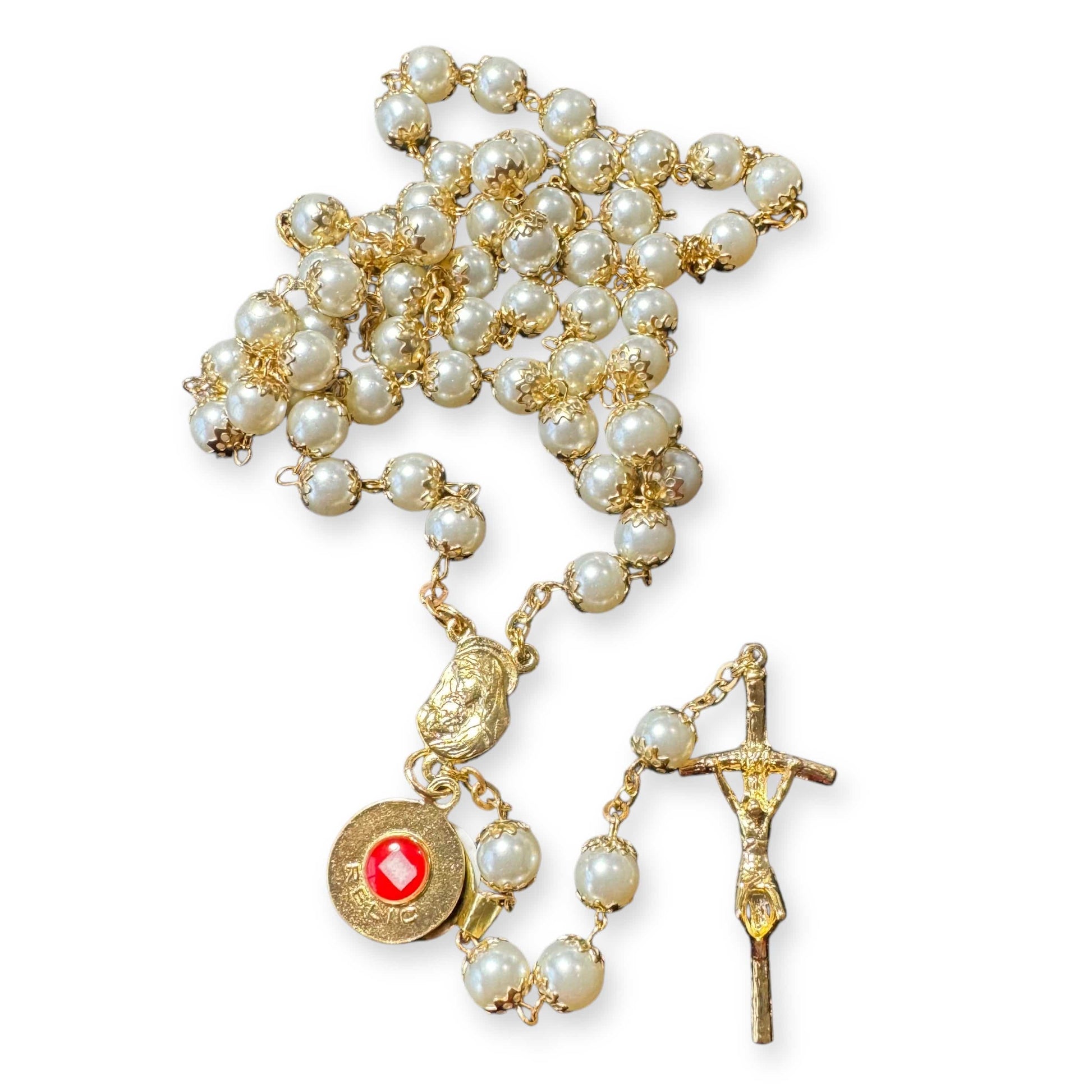 St.John Paul II Pope - Relic Rosary Ex-Indumentis - Canonization Saint JpII | Catholically