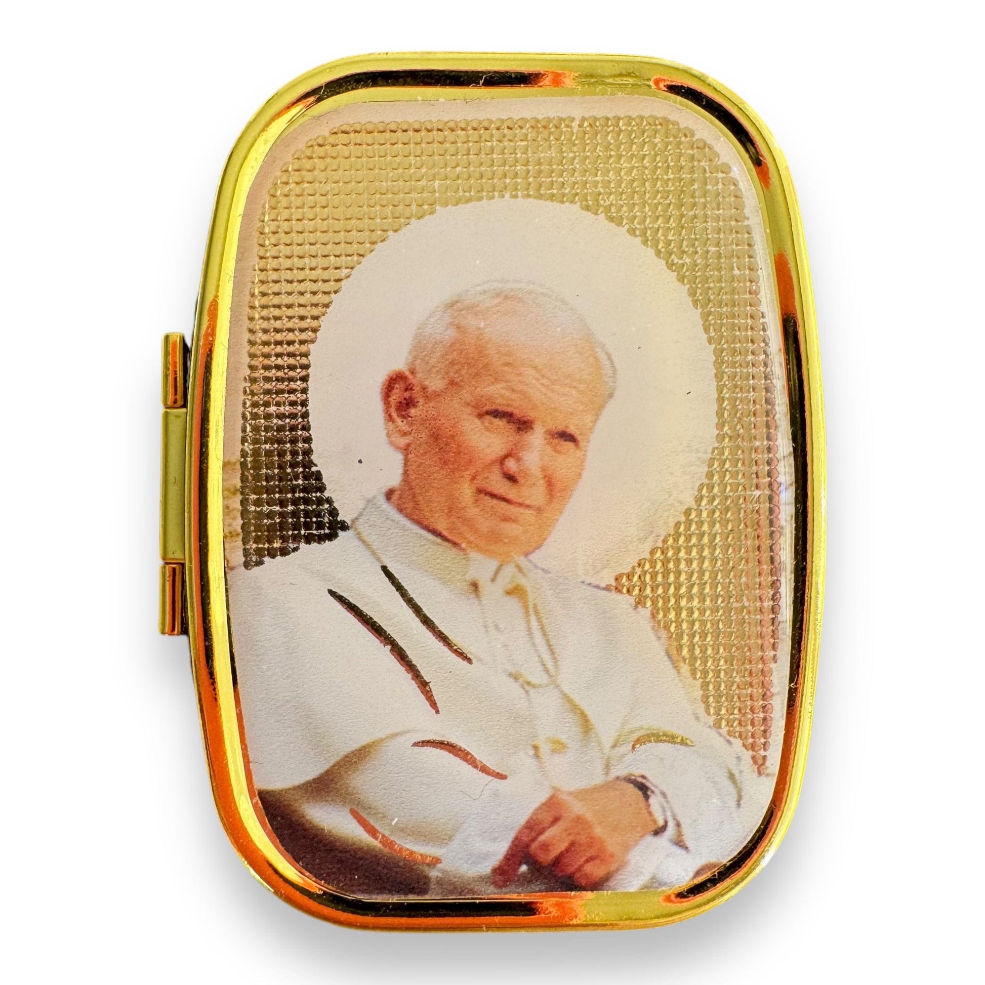 St. John Paul II Rosary with Pearl-Like Beads in Keepsake Box | Catholically
