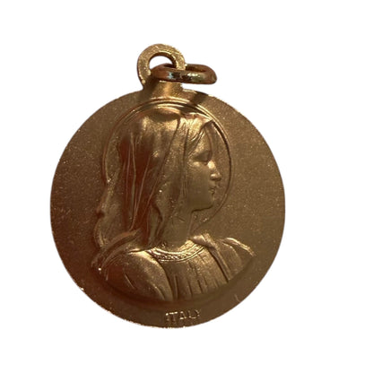 St. Joseph and Our Lady Medal – Gold-Tone Catholic Pendant | Catholically