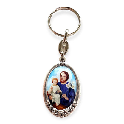 St. Joseph Catholic Keyring - Blessed By Pope | Catholically