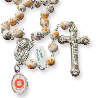 St. JPII Ceramic Rosary - Catholic Prayer Beads - Blessed by Pope | Catholically
