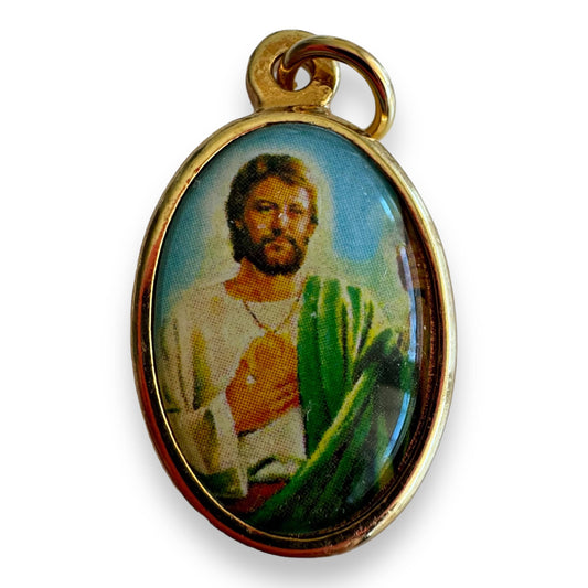 St. Jude Thaddeus Relic Medal - 'Ex Indumentis' Sacred Relic | Catholically