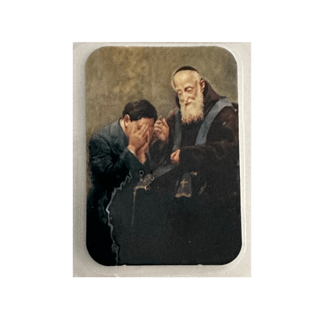 St. Leopold Mandic Holy Card W/ Relic  Leopoldo Of Castelnuovo  Bogdan Ivan | Catholically