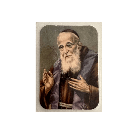 St. Leopold Mandic Holy Card W/ Relic  Leopoldo Of Castelnuovo  Bogdan Ivan | Catholically