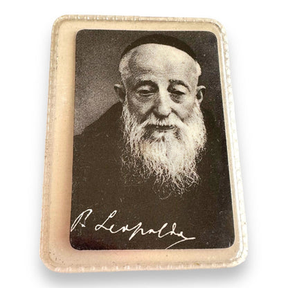 St. Leopold Mandic Holy Card W/ Relic  Leopoldo Of Castelnuovo  Bogdan Ivan | Catholically