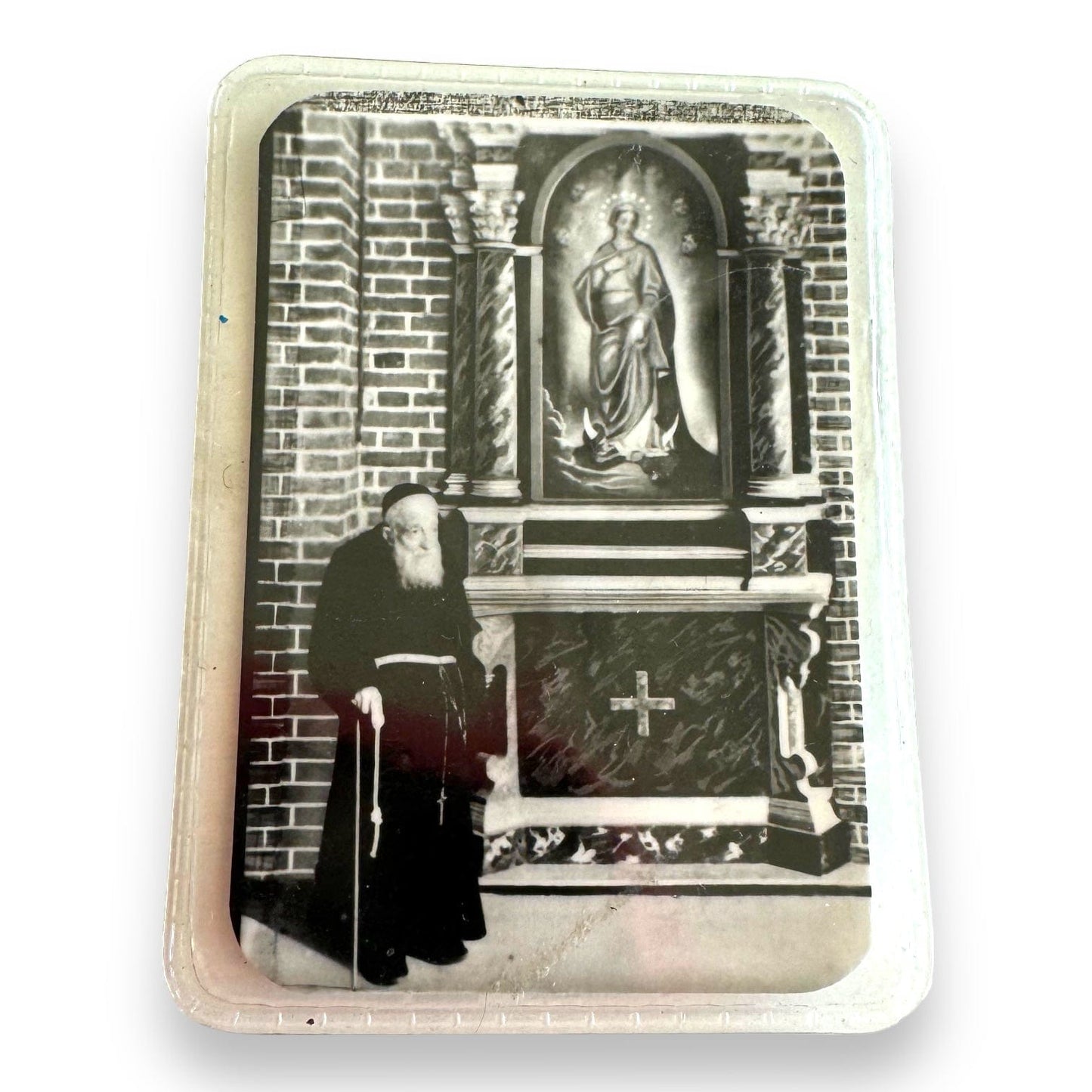 St. Leopold Mandic Holy Card W/ Relic  Leopoldo Of Castelnuovo  Bogdan Ivan | Catholically