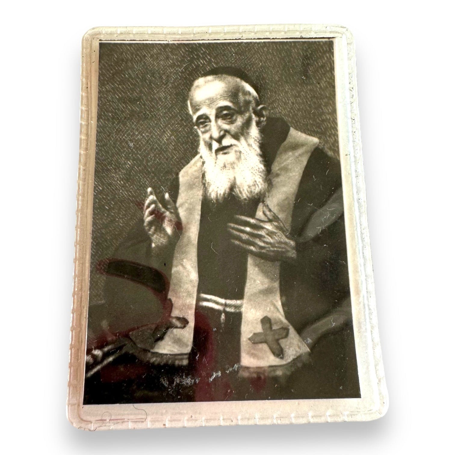 St. Leopold Mandic Holy Card W/ Relic  Leopoldo Of Castelnuovo  Bogdan Ivan | Catholically