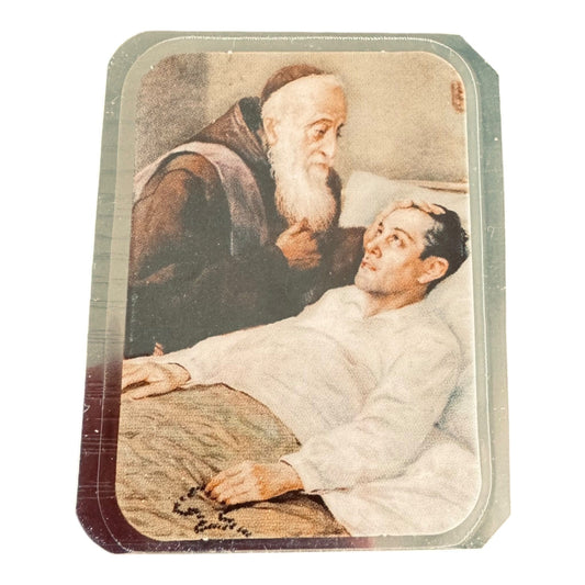 St. Leopold Mandic Holy Card w/ Relic  Leopoldo Of Castelnuovo  Bogdan Ivan | Catholically