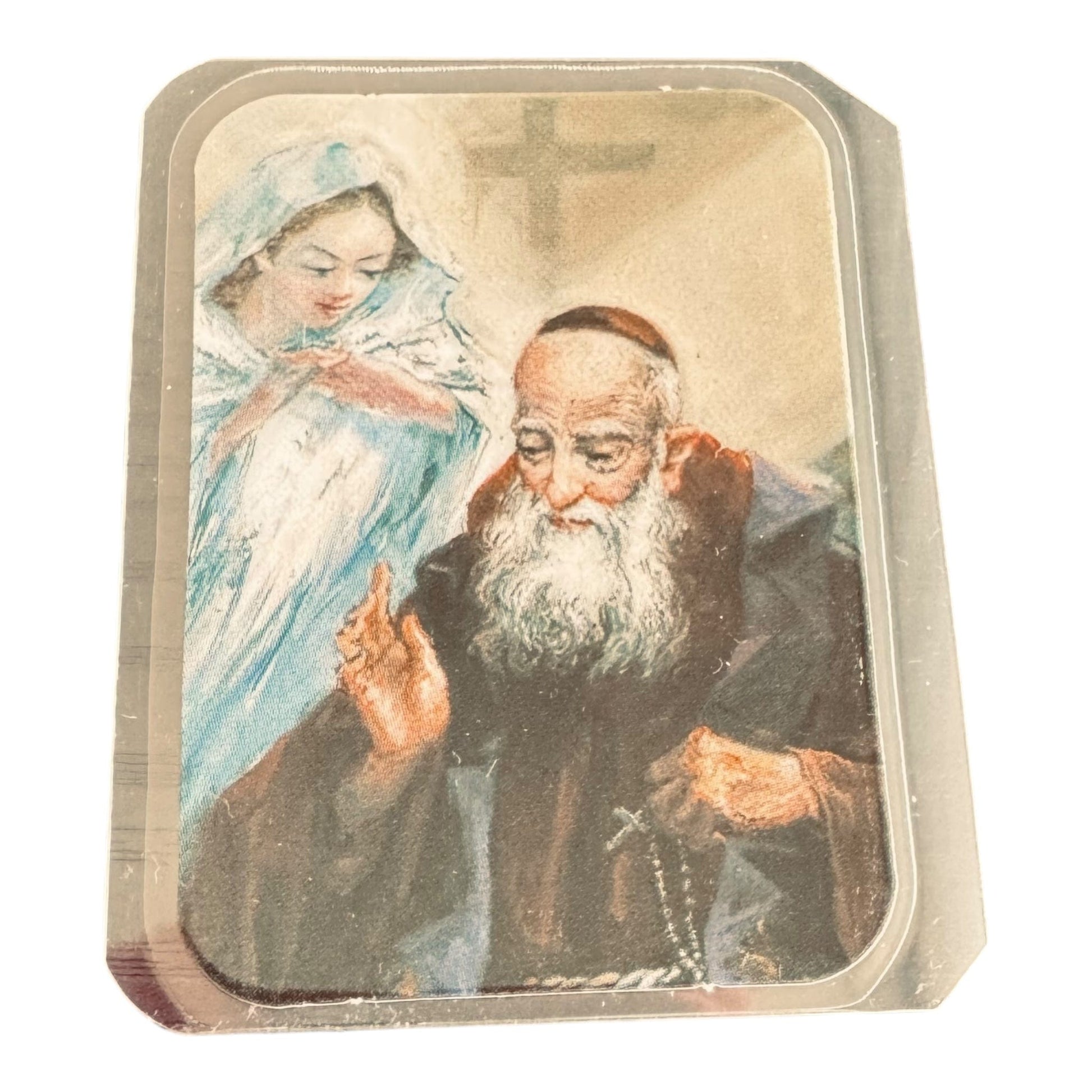 St. Leopold Mandic Holy Card w/ Relic  Leopoldo Of Castelnuovo  Bogdan Ivan | Catholically