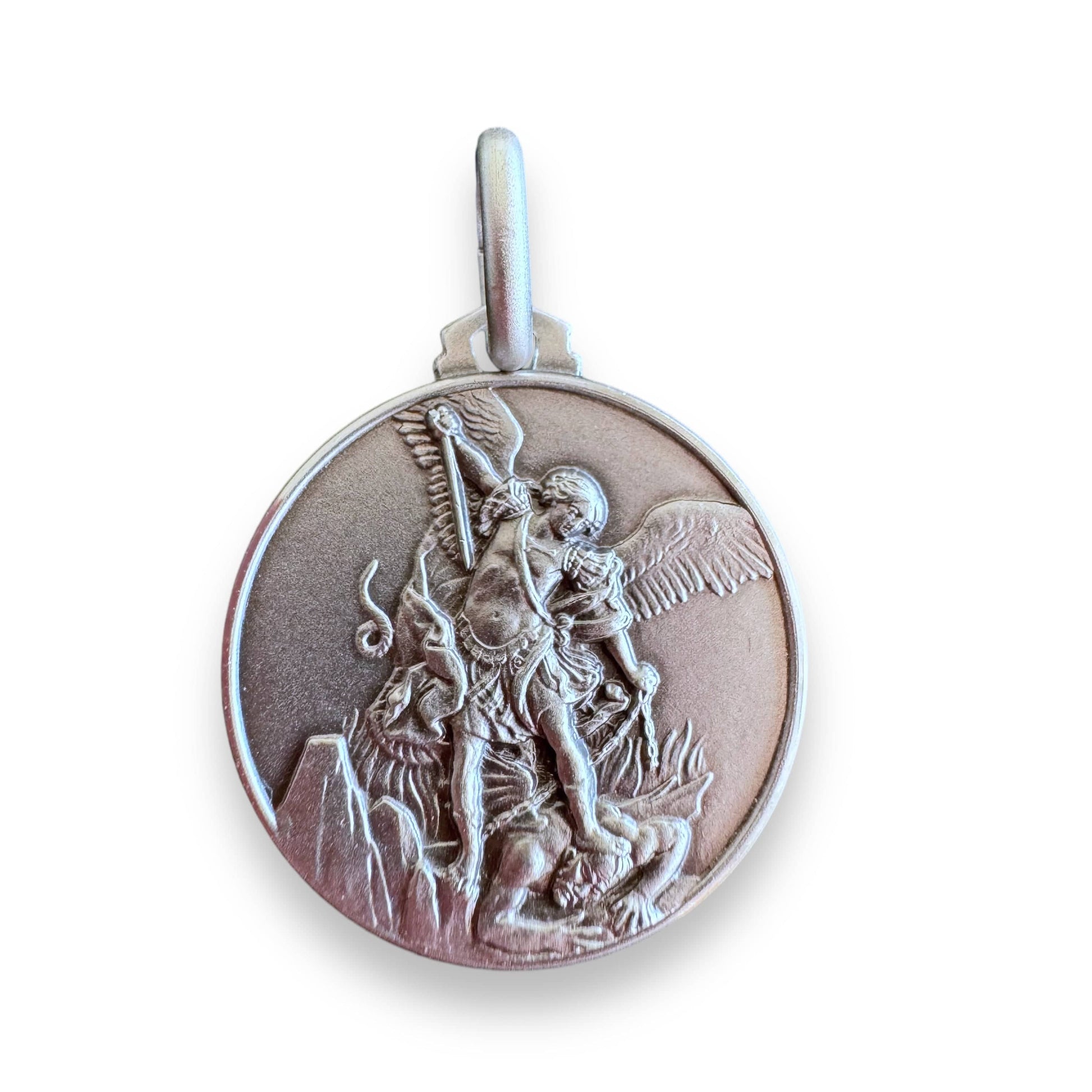 St. Michael Archangel Medal -925 Sterling Silver Patron Saint Police Officers | Catholically