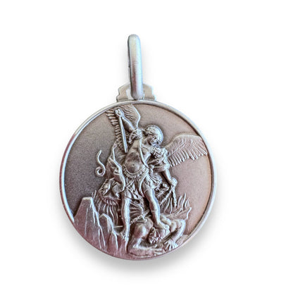 St. Michael Archangel Medal -925 Sterling Silver Patron Saint Police Officers | Catholically