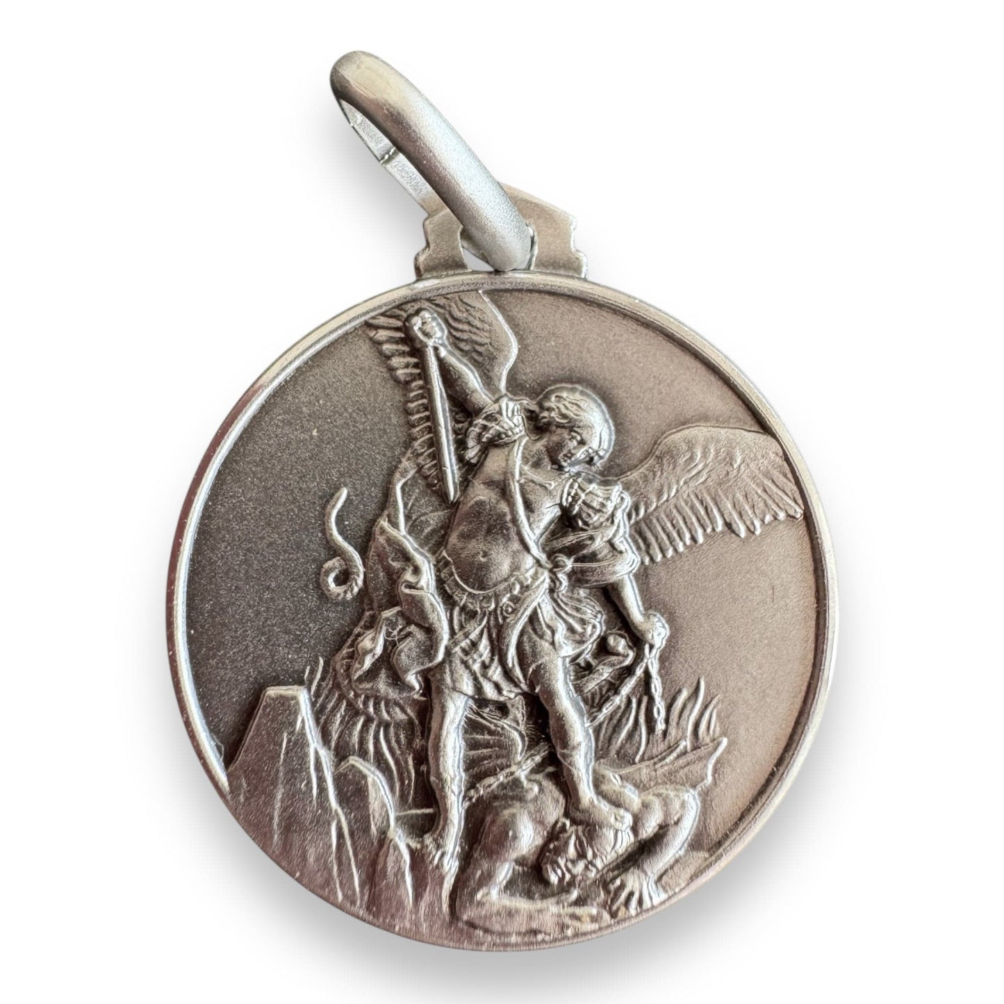 St. Michael Archangel Medal -925 Sterling Silver Patron Saint Police Officers | Catholically