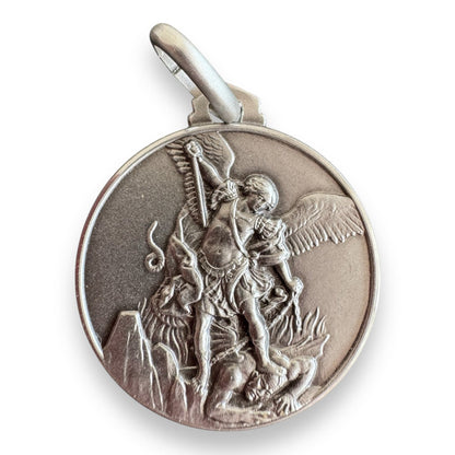 St. Michael Archangel Medal -925 Sterling Silver Patron Saint Police Officers | Catholically