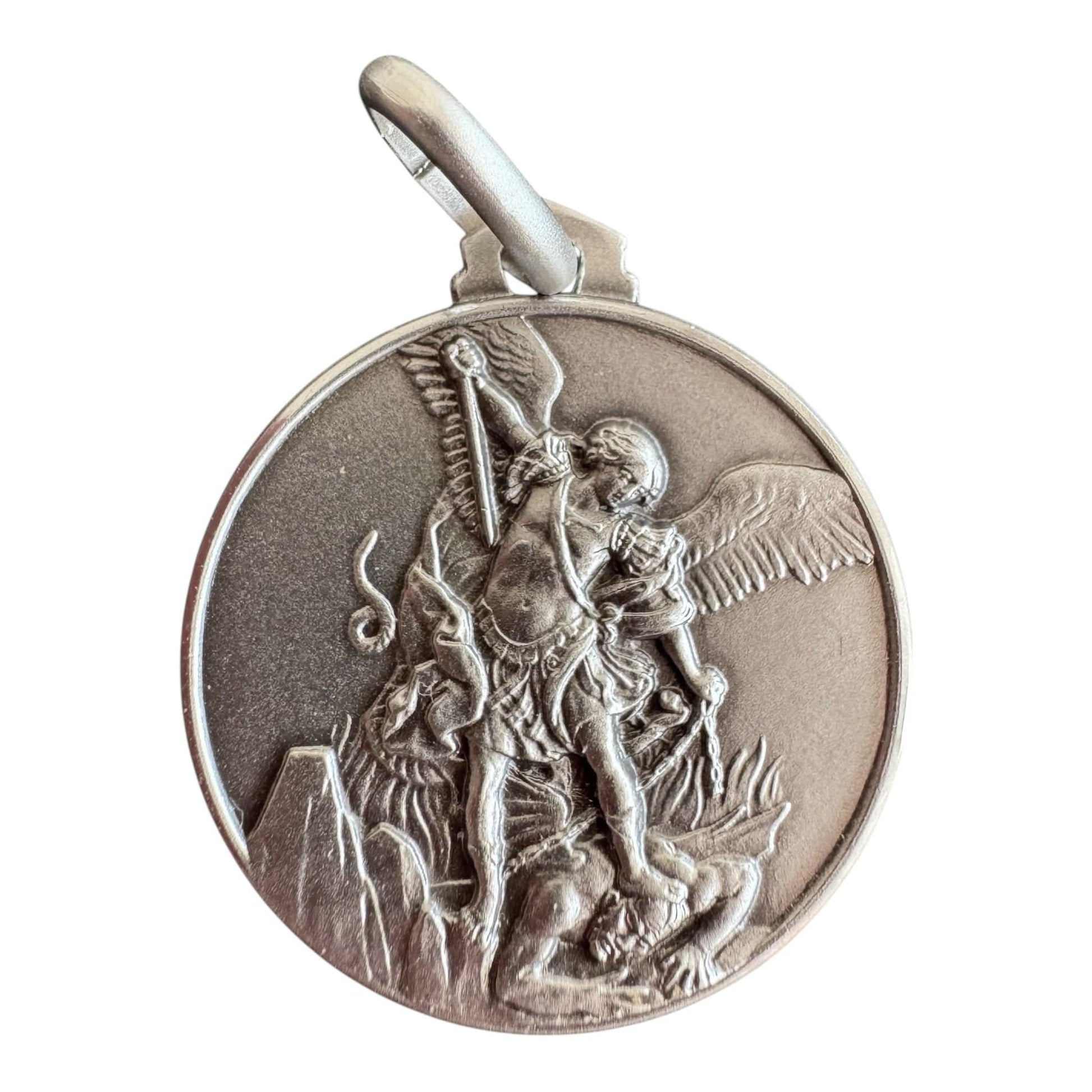 St. Michael Archangel Medal -925 Sterling Silver Patron Saint Police Officers | Catholically