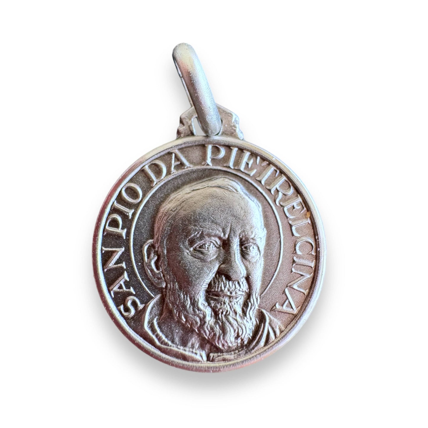 St. Padre Pio Medal - St.Pio of Pietrelecina 925 Sterling Silver Pendant | Catholically
