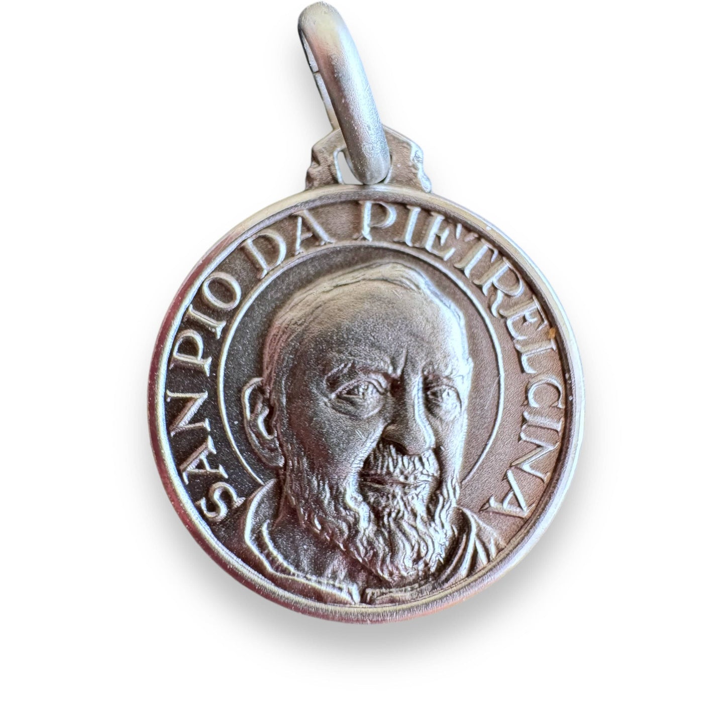 St. Padre Pio Medal - St.Pio of Pietrelecina 925 Sterling Silver Pendant | Catholically