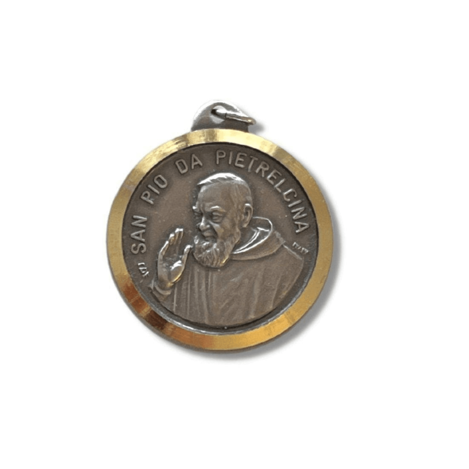 St Padre Pio of Pietrelcina Pendant Ex-indumentis Relic Medal | Catholically