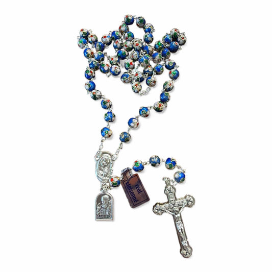 St. Padre Pio Rosary Blessed By Pope w/ Relic - St. Father Pio | Catholically