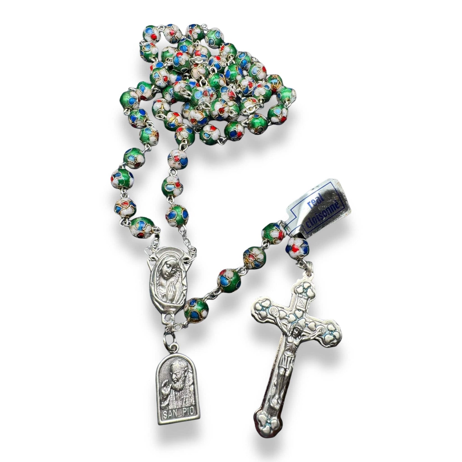 St. Padre Pio Rosary Blessed By Pope w/ Relic - St. Father Pio | Catholically
