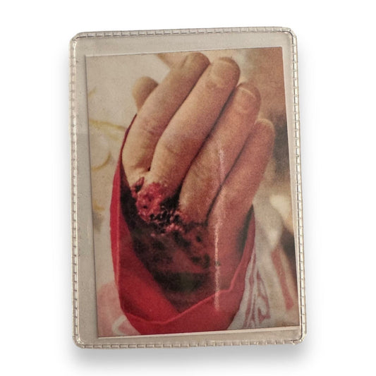 St. Padre Pio Vintage Holy Card - Relic Of St. Father Pio Of Pietrelecina | Catholically
