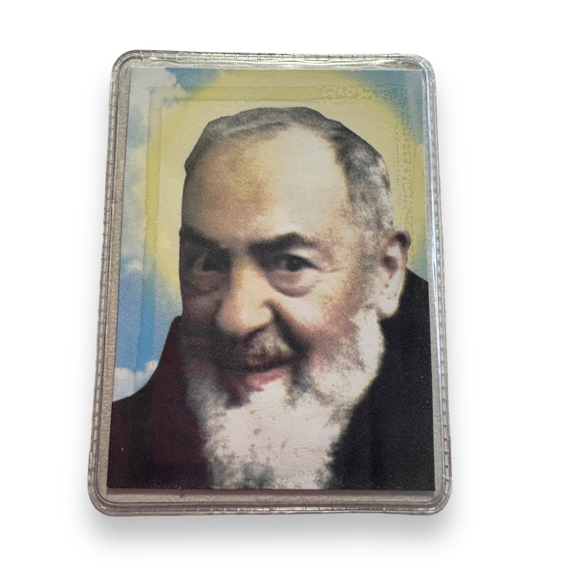 St. Padre Pio Vintage Holy Card - Relic Of St. Father Pio Of Pietrelecina | Catholically