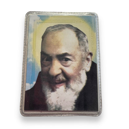 St. Padre Pio Vintage Holy Card - Relic Of St. Father Pio Of Pietrelecina | Catholically