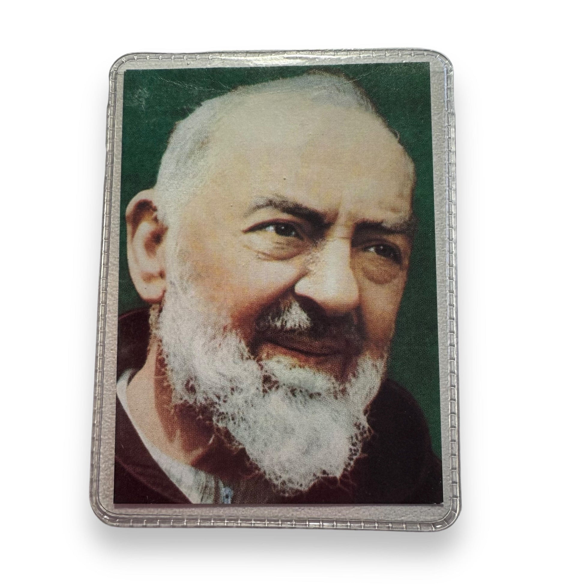 St. Padre Pio Vintage Holy Card - Relic Of St. Father Pio Of Pietrelecina | Catholically