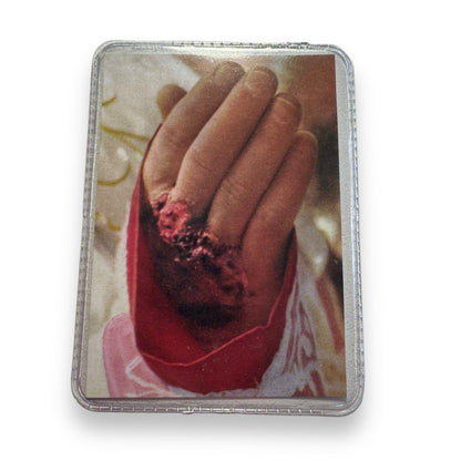 St. Padre Pio Vintage Holy Card - Relic Of St. Father Pio Of Pietrelecina | Catholically