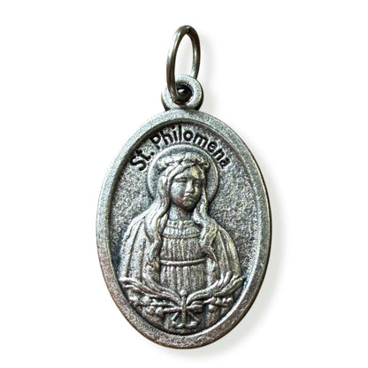 St. Philomena Catholic Medal Pendant Religious -Babies Youth | Catholically