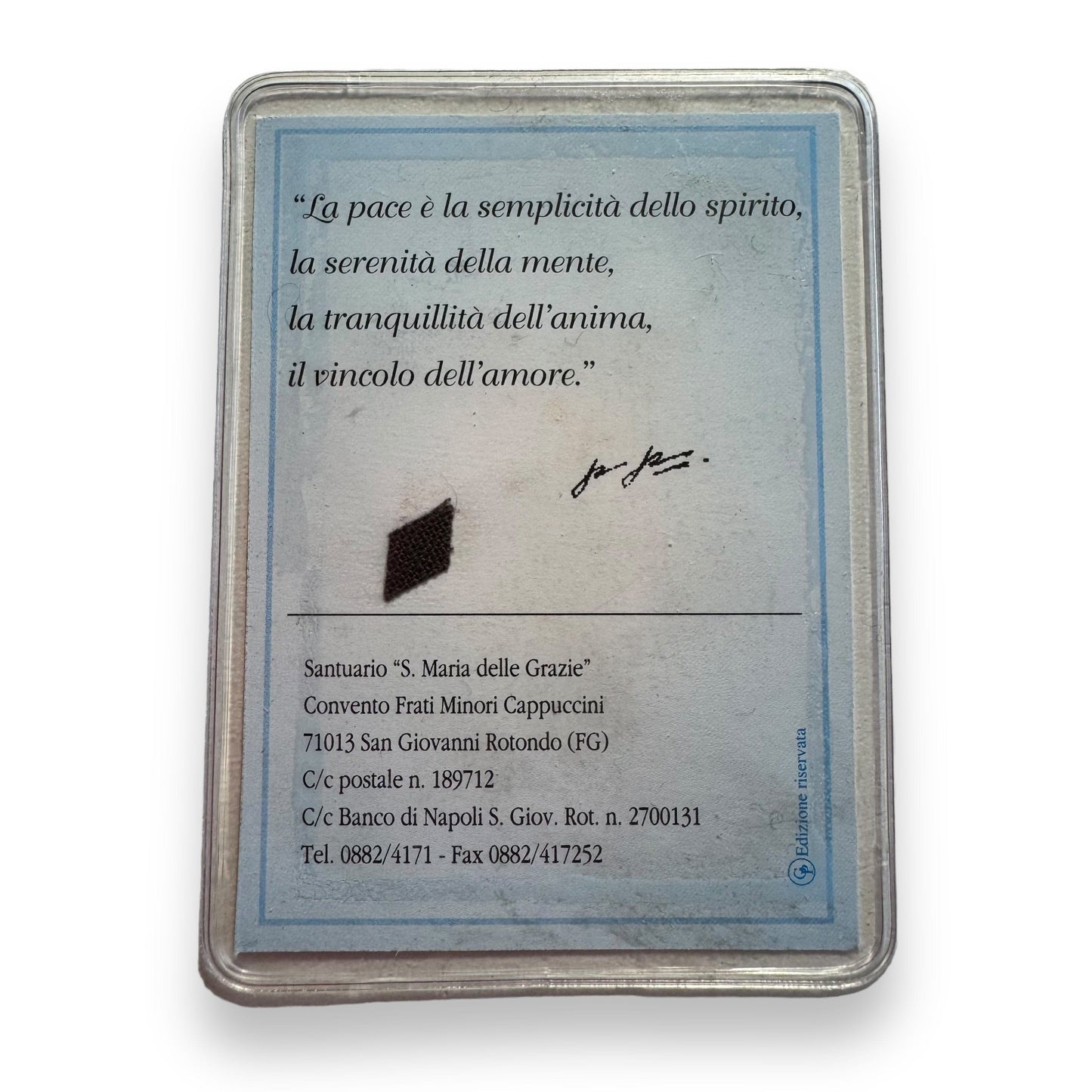St. Pio Old Holy Card | Vintage Relic card of St. Padre Pio | Catholically