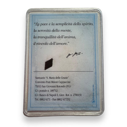 St. Pio Old Holy Card | Vintage Relic card of St. Padre Pio | Catholically