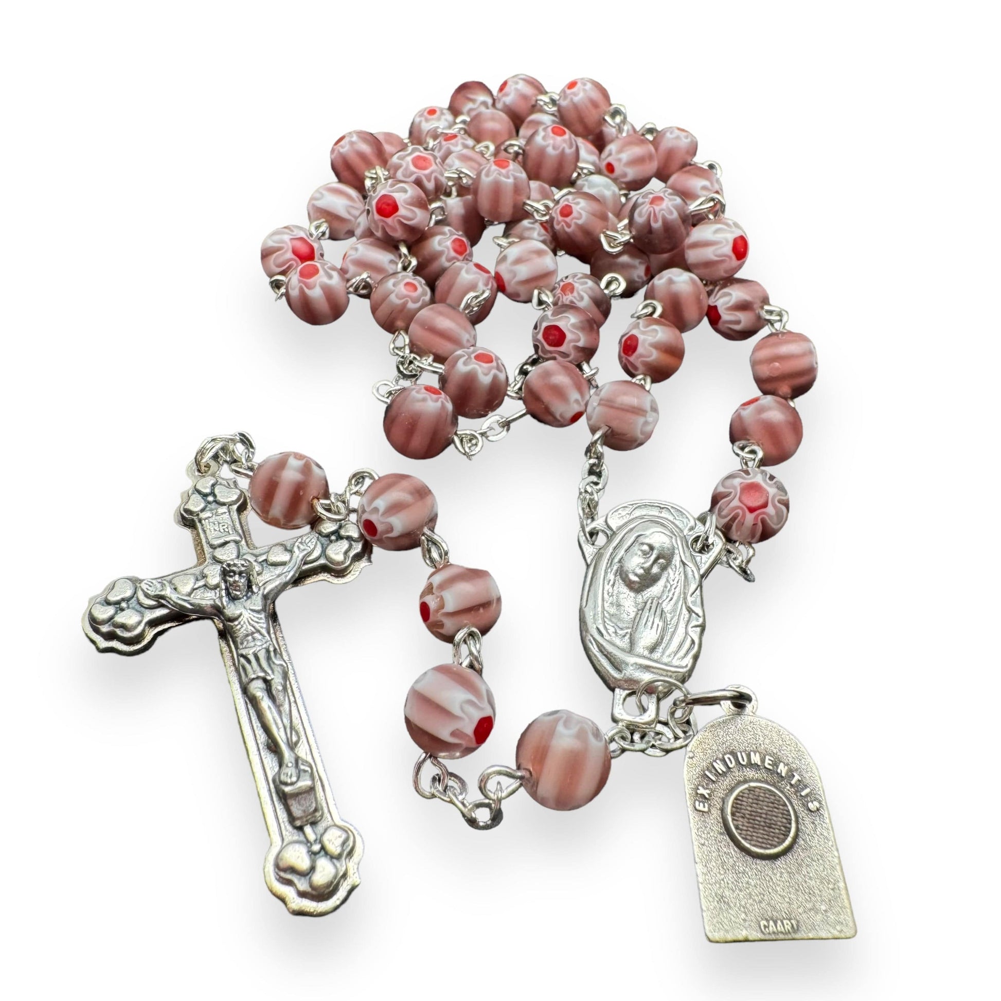 St. Pio Purple Rosary Blessed By Pope w/ 2nd Class Relic - St. Father Pio | Catholically
